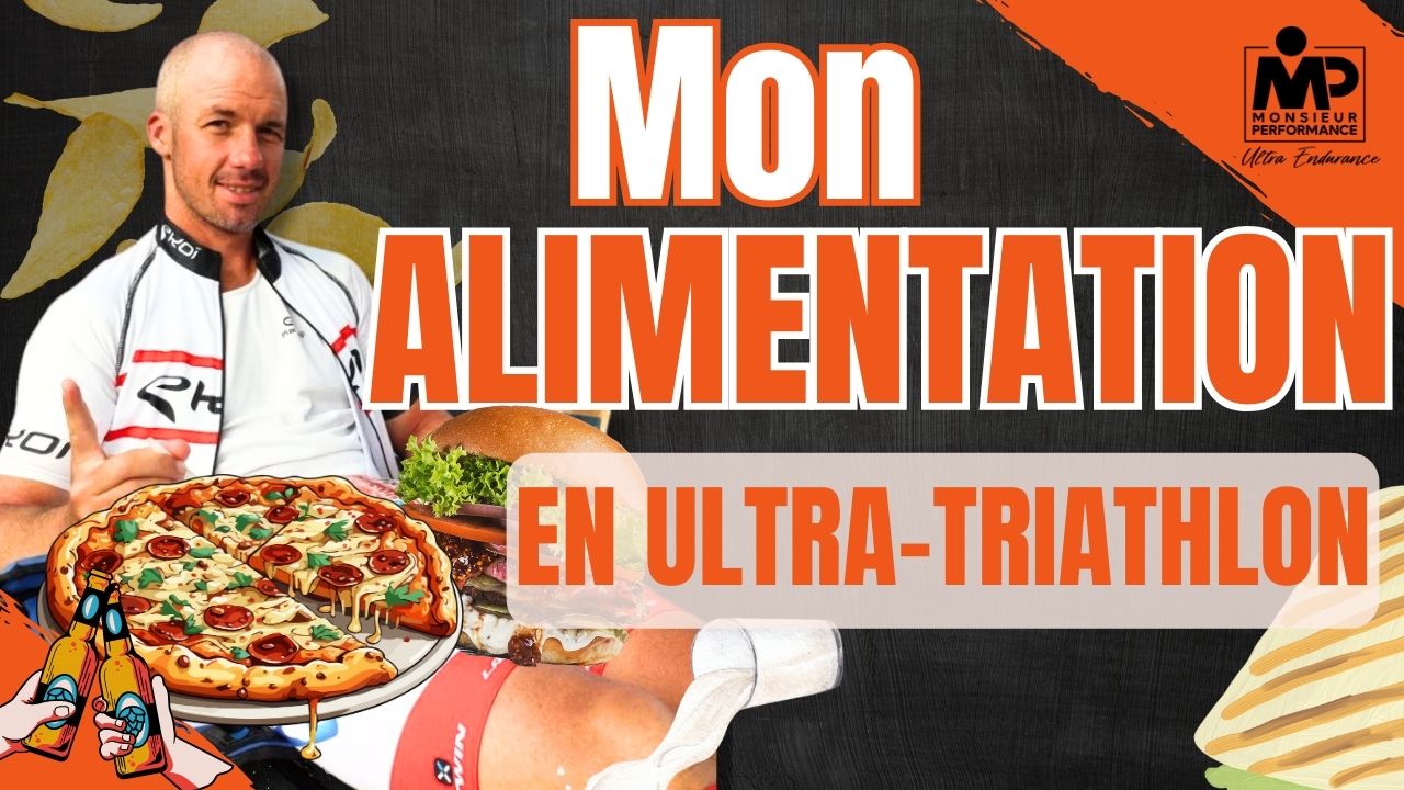 Découvre mon alimentation <br> en Ultra-Triathlon ! <br> 🍕🍔🥕🍅🍖🍣🍳